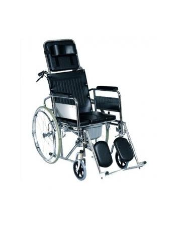 Reclining Wheelchair with Commode